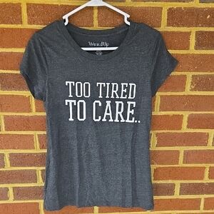 B19 Wound Up Dark Gray Women's Tee Sz Lg